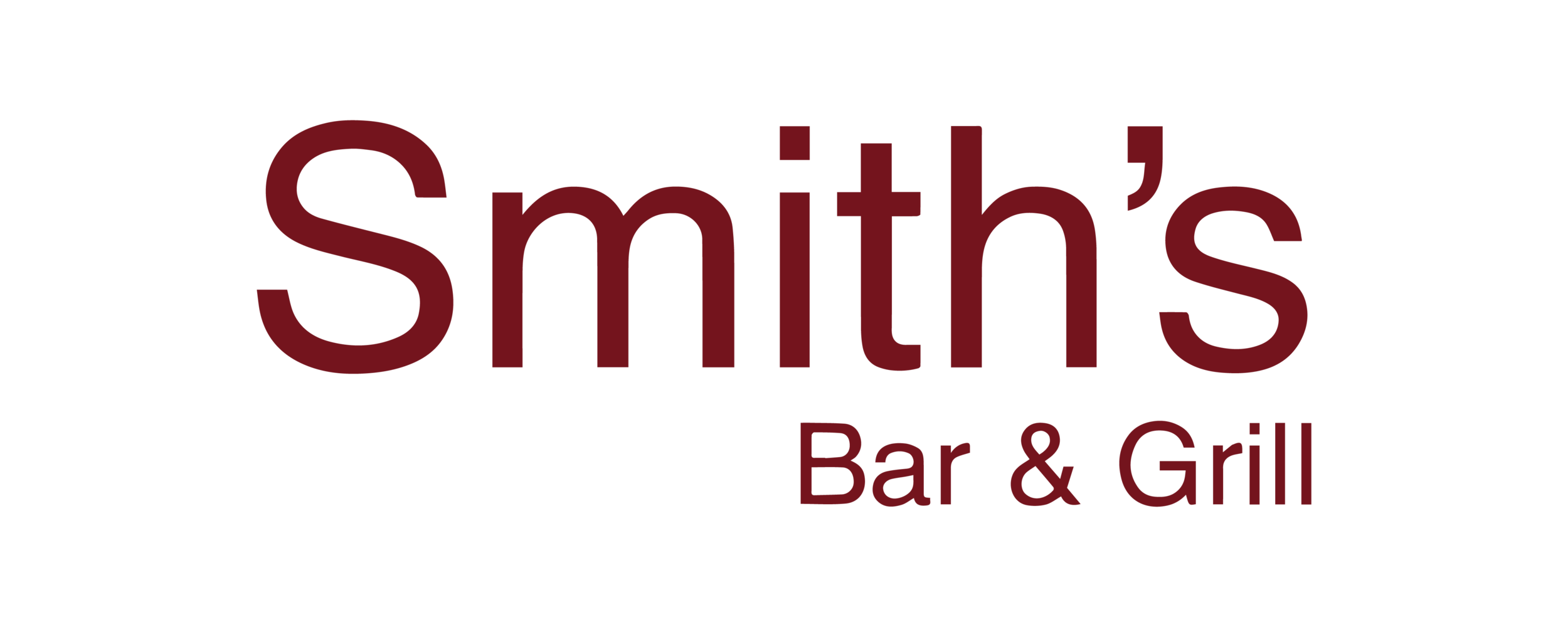 smiths+logo+burgundy+on+white